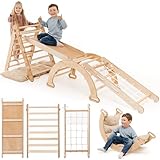 5-in-1 Indoor Climbing Frame for Toddlers - Wooden