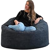 Pouf Poire Géant 100 cm en Velours Côtelé – Doux et