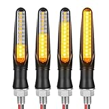 URAQT 4PCS Indicateurs de Moto, Flowing Mode Clignotants