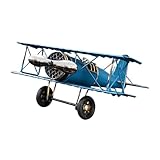 Modèle de biplan d'avion rétro en fer, pendentif biplan