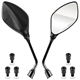 Evermotor Lot de 2 rétroviseurs de moto universels