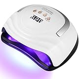 UIHOL Lampe UV LED pour ongles 380 W 81 LED Lampe à