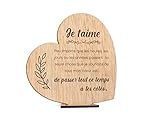 CONTRAXT Carte Cadeau Saint Valentin bois. Idée cadeaux