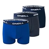 O'Neill Lot de 3 boxers pour homme, Bleu marine/cobalt