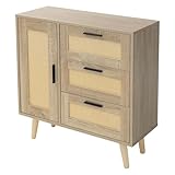 ML-Design Commode avec 1 Porte et 3 Tiroirs, 74x76x30