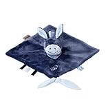 Nattou Doudou Plat Âne Alex, 27 x 27 cm, Alex et Bibou,