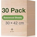 ROBOTIME Linden Lot de 30 planches en bois contreplaqué