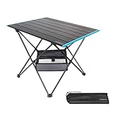 reakoo Table de camping pliable avec plateau de table