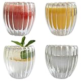 Lot de 4 verres à latte macchiato - 250 ml - Double