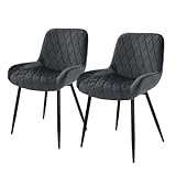 ML-Design Set de 2 Chaises de Salle à Manger - Anthracite