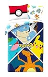 Parure de Lit Pokemon Évolution pour Enfant, Housse