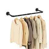 Yawinhe Porte-vêtements Industriel en Tuyaux 80CM,