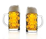 Stölzle ISAR Lot de 2 chopes à bière 1 l/pichet à bière