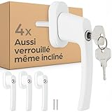 Prowiste 4 Poignées de Fenêtre Verrouillables - Poignée