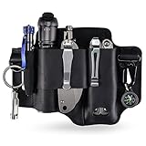 Sayram ST1 Fourreau en cuir multi-outils avec porte-clés,