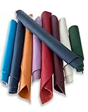 IPEA 1 kg de découpes en cuir véritable colorées en