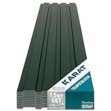 Karat Lot de 15 feuilles trapézoïdales de 115 x 45