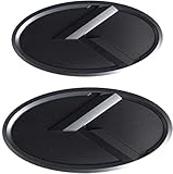 Lot de 2 emblèmes noirs pour voiture Kia K5 Forte Rio