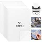 Yimomoyi 10 Feuilles Papier Broderie Soluble, A4 Tissu