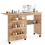 Giantex Table de Couture Pliable pour Machine à Coudre