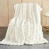 SHANNA Couverture polaire épaisse et chaude en angora