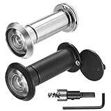 Lot de 2 judas de porte de sécurité avec couvercle