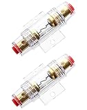 QWORK® 2 Pcs Porte Fusible en Ligne AGU 4/8 AWG 12V-48V