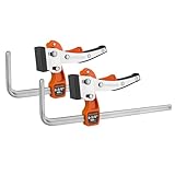 JORGENSEN Lot de 2 Serre-joints à Cliquet pour Rail