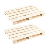 Ideen mit Herz Mini palettes décoratives en bois -
