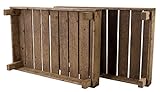 Lot de 2 caisses en bois solides - Caisses à fruits