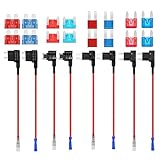 AUKENIEN Porte Fusible Voiture Adaptateur 4 Types Add