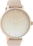 Oozoo Grande montre pour femme avec bracelet en cuir