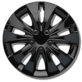 Enjoliveurs Noirs 15 Pouces - Jeu de 4 enjoliveurs