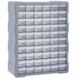 vidaXL Organisateur multi-tiroirs avec 60 tiroirs 38x16x47,5