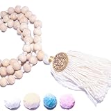 YOMANIS Mala Bouddhist Prayer 108 Perles Collier Mango