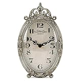 NIKKY HOME Horloge de table vintage, silencieuse, sans