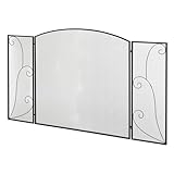 HOMCOM Pare-feu pour cheminée ou poêle - Design élégant