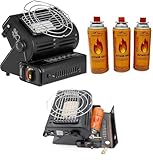 SMH LINE® Chauffage au gaz de camping 1,3 kW - En céramique