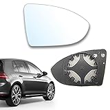 TUZHE Rétroviseur convexe pour Golf 7, côté passager,