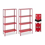 Relaxdays Étagère Charge Lourde, Lot de 2, 160 kg Max,