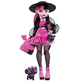 Monster High Poupée Articulée Draculaura avec Animal