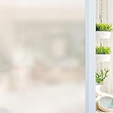 Qualsen Film effet dépoli non adhésif sans colle pour