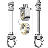 Dolibest Lot de 2 crochets de balançoire avec roulement,