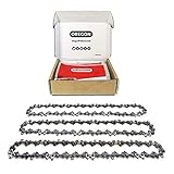 Oregon 91P - Lot de 3 Chaînes de Tronçonneuse pour