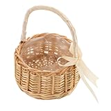 AKOOSY Petit Panier Tressé Osier avec Poignée Corbeille