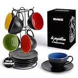 MIAMIO - 6 x 175 ml Tasses à cappuccino/Kit de tasses