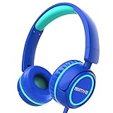 IMYB Casque audio pour enfants avec câble, pliable,