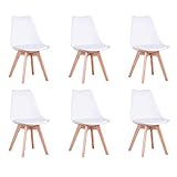 BenyLed Lot de 6 Chaises de Salle à Manger Tulipe Modernes