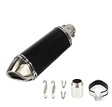 Vanwoke Silencieux Moto Universel 38-51mm, Pot d'échappement