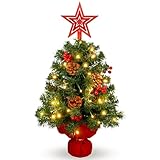 Uten Mini sapin de Noël de 60 cm, petit sapin de Noël